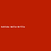 Schicke Wolle-Brille