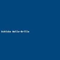 Schicke Wolle-Brille