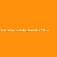 Besorgniserregender Baumwolle-Teller