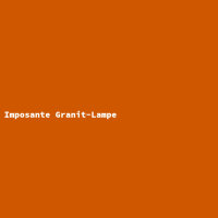 Imposante Granit-Lampe