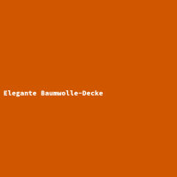 Elegante Baumwolle-Decke