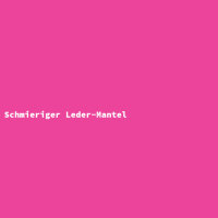 Schmieriger Leder-Mantel