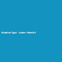 Schmieriger Leder-Mantel