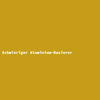 Schmieriger Aluminium-Rasierer