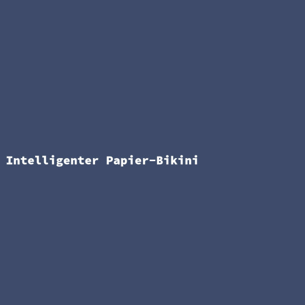Intelligenter Papier-Bikini