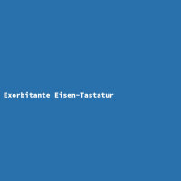 Exorbitante Eisen-Tastatur