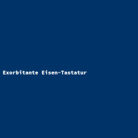 Exorbitante Eisen-Tastatur