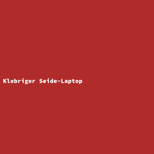 Klebriger Seide-Laptop