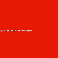 Exorbitante Seide-Lampe
