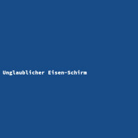 Unglaublicher Eisen-Schirm