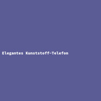 Elegantes Kunststoff-Telefon