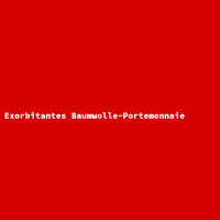 Exorbitantes Baumwolle-Portemonnaie