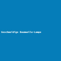 Geschmeidige Baumwolle-Lampe
