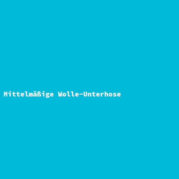 Mittelmäßige Wolle-Unterhose