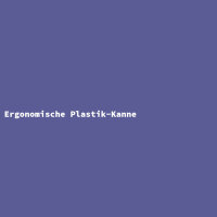 Ergonomische Plastik-Kanne