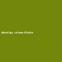 Günstige Leinen-Platte