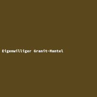 Eigenwilliger Granit-Mantel
