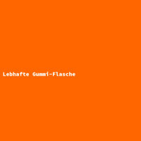 Lebhafte Gummi-Flasche