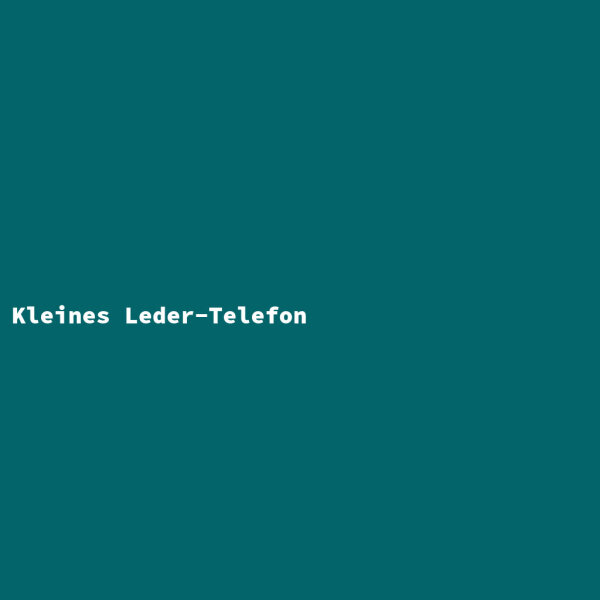 Kleines Leder-Telefon
