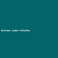 Kleines Leder-Telefon