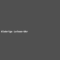 Klebrige Leinen-Uhr