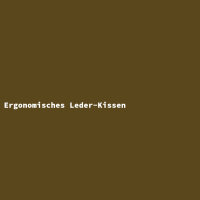 Ergonomisches Leder-Kissen