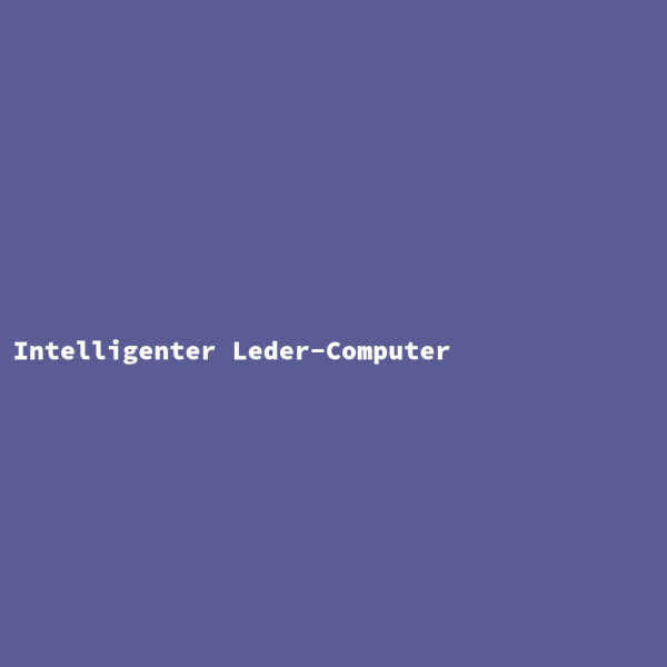 Intelligenter Leder-Computer
