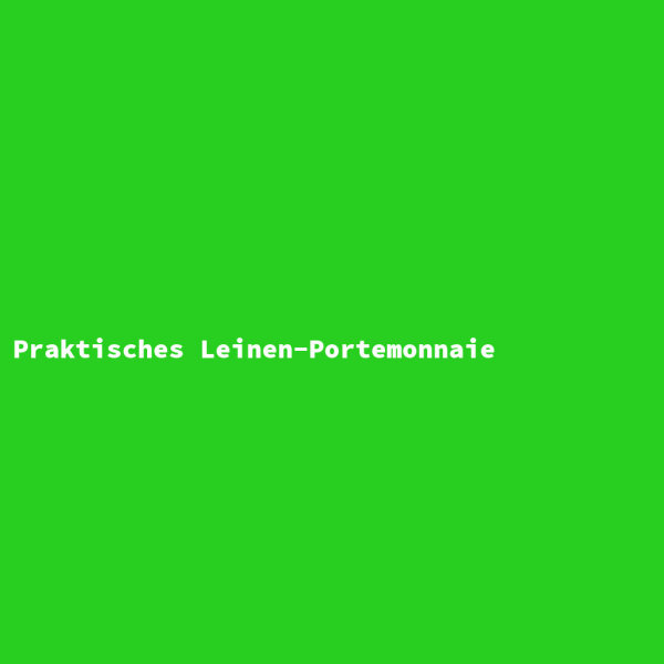 Praktisches Leinen-Portemonnaie