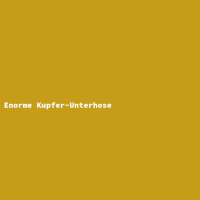 Enorme Kupfer-Unterhose